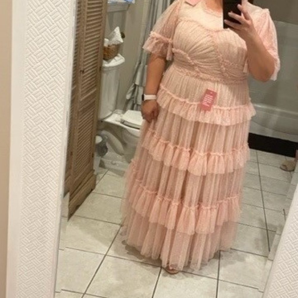 Ivy City Co WHIMSICAL DRESS IN BLUSH 2x